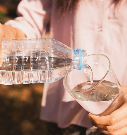Projekt Sommerhilfe - Wasserausgabe
