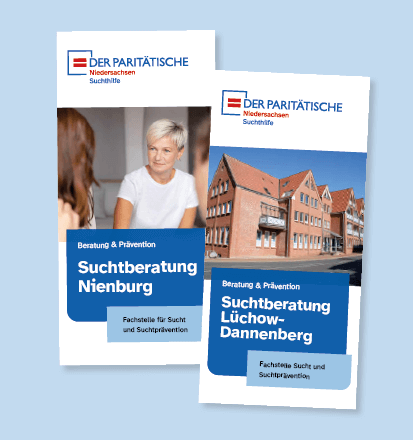 Fyler der Suchtberatungsstellen Nienbung und Lüchow-Dannenberg