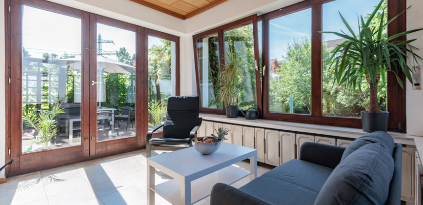 Wohnzimmer in der Außenstelle Schloß Delligsen