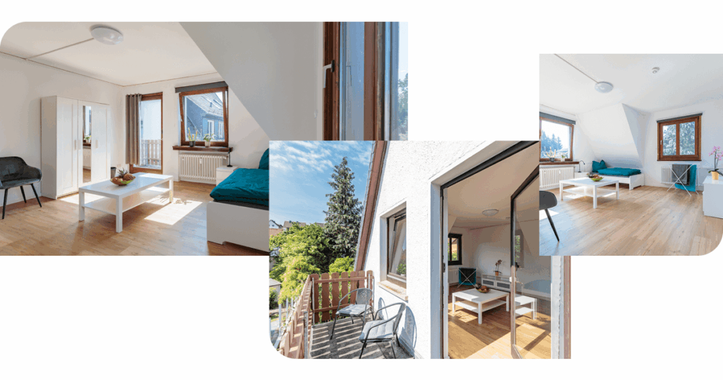 Außenstelle Schloß Delligsen - Wohnraum und Balkon