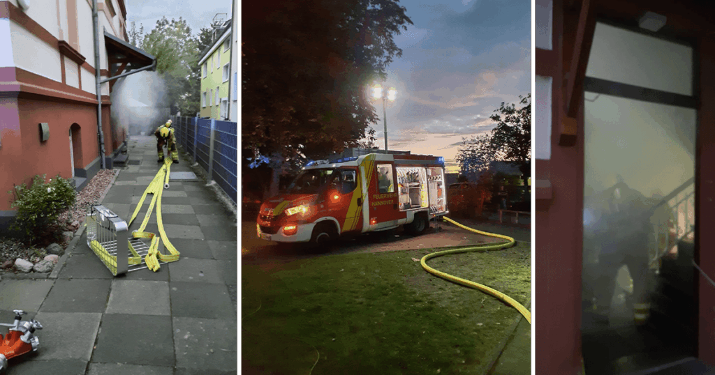 Feuerwehrübung in der Wohngruppe Nordhafen