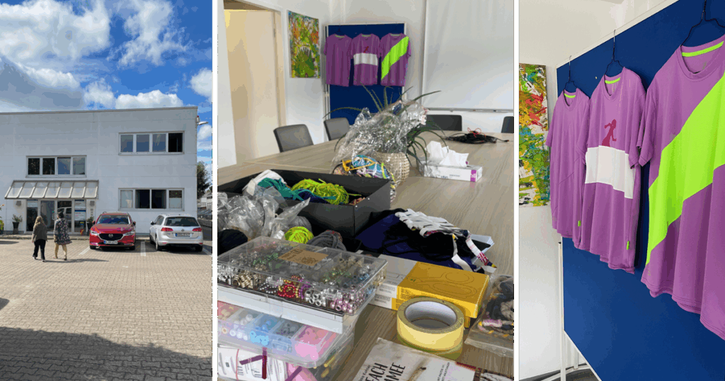 Erste Einblicke in das Upcycling-Projekt der Paritätischen Suchthilfe Niedersachsen mit Foto von Alexandra Weber