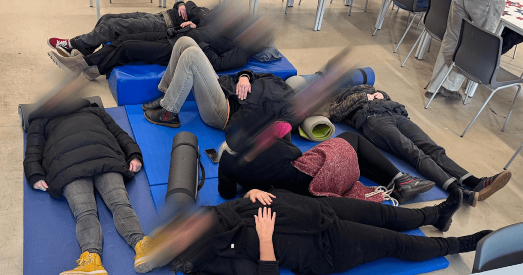 Protestaktion in der Tagesstätte Hannover