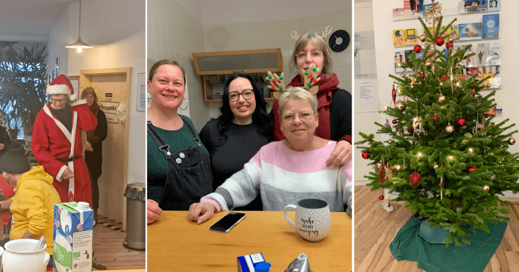 Weihnachtsfeier für Besucher:innen des Café Inkognito