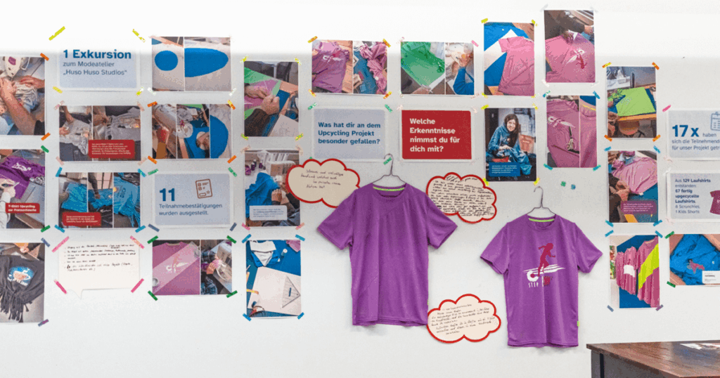 Nachhaltig & kreativ: Ausstellung des Projekts RE:Shirt in der Tagesstätte Hannover
