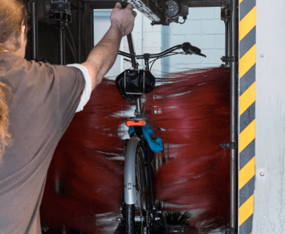 Fahrradwaschanalage