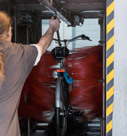 Fahrradwaschanalage