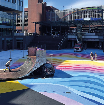 Kunstprojekt auf dem Raschplatz in Hannover