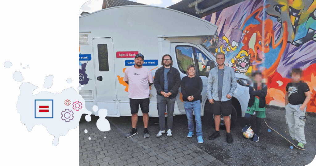 Kinder und Jugendliche gestalten das Gelbe Mobil
